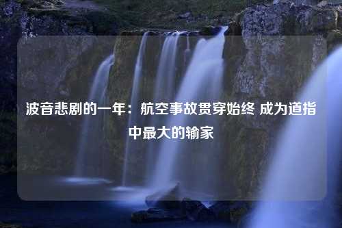 波音悲剧的一年：航空事故贯穿始终 成为道指中最大的输家